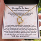 Daughter-in-law Necklace Gift - We Both Love The Same Man Forever Love Heart Necklace For Birthday Wedding or Special Occasion.