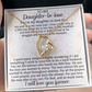 Daughter-in-law Necklace Gift - We Both Love The Same Man Forever Love Heart Necklace For Birthday Wedding or Special Occasion.