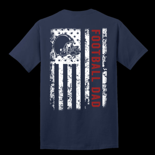 Vintage Retro American Flag Football Player Dad Proud Dad Of Ballers Father Day (USPF-134099968103)