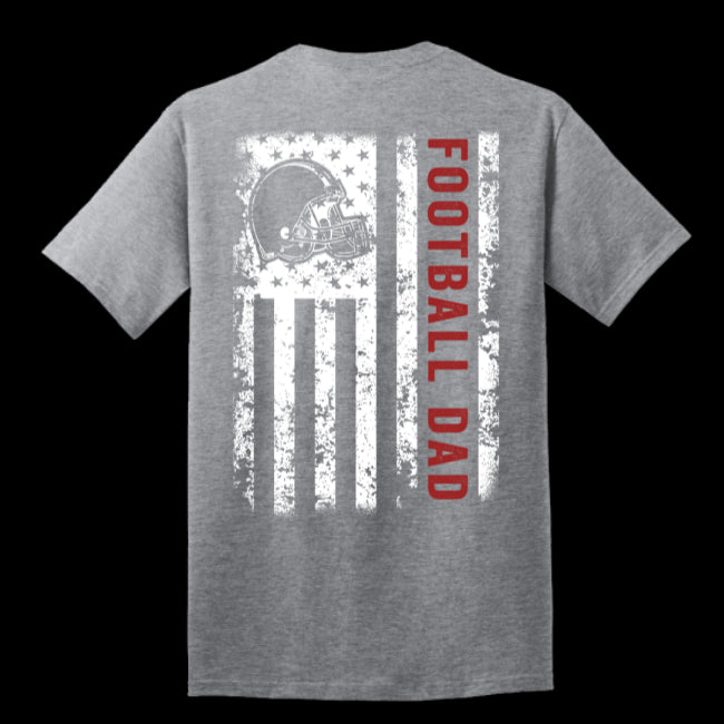 Vintage Retro American Flag Football Player Dad Proud Dad Of Ballers Father Day (USPF-134099968103)