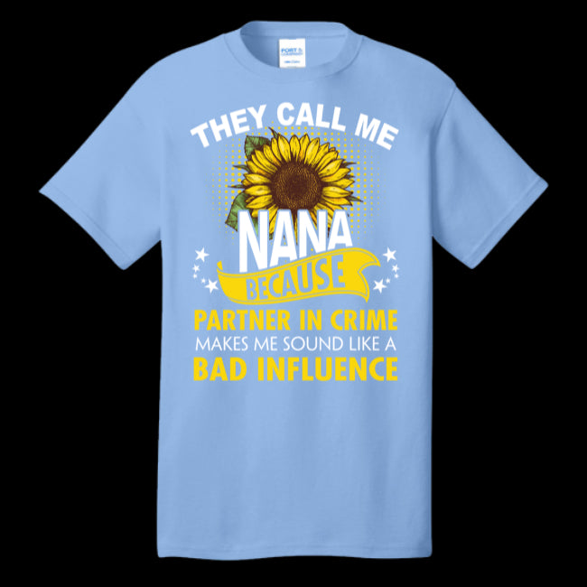 Funny T-Shirt Gift for Grandma of Awesome Grandson They Call Me Nana Tee Gifts (USPF-133556727176)