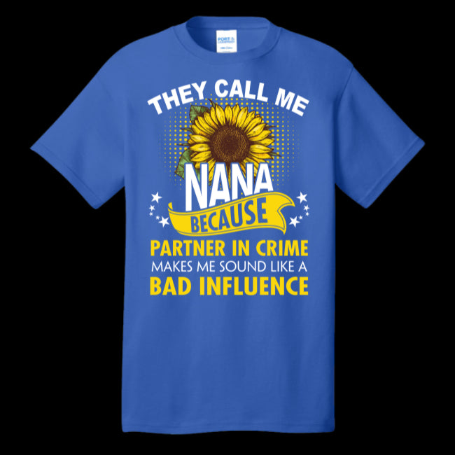 Funny T-Shirt Gift for Grandma of Awesome Grandson They Call Me Nana Tee Gifts (USPF-133556727176)