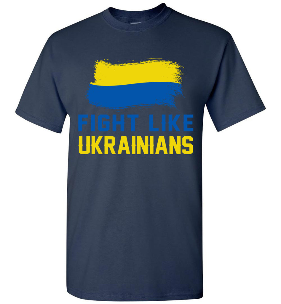 Ukrainian Zelensky Ukraine Army Green Fight Like Ukrainians Gildan Short-Sleeve T-Shirt