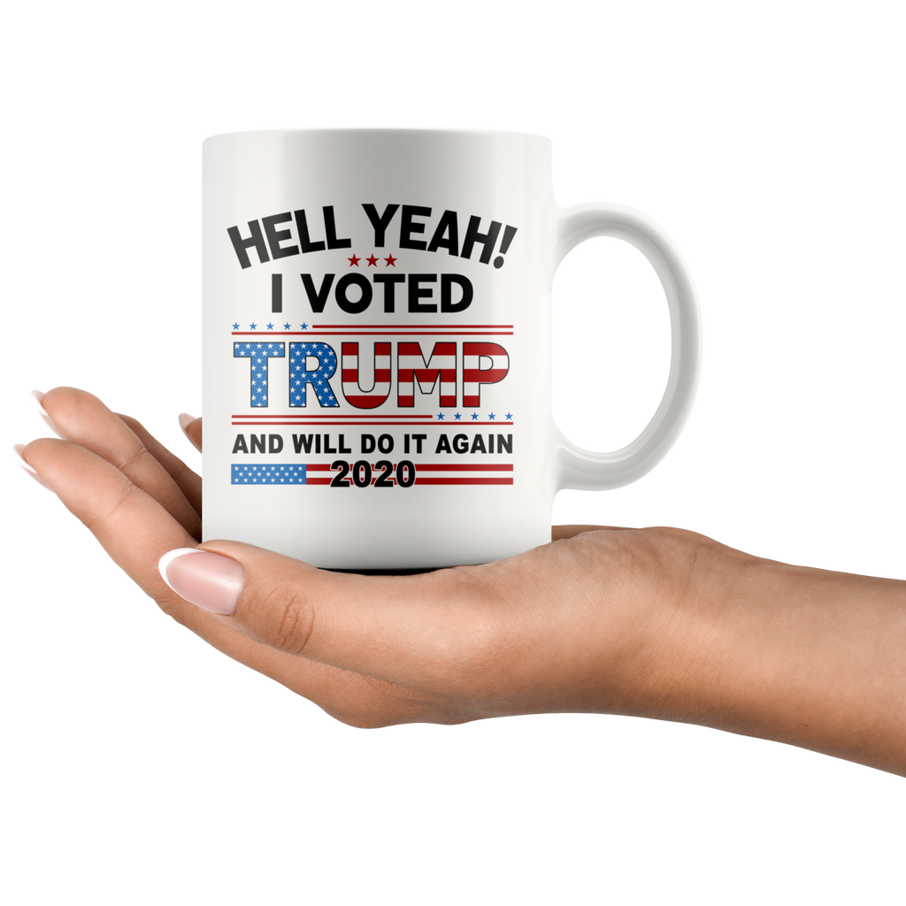 I Voted Trump Flag Coffee Cups - Great Trump 2020 for any American Patriot Gifts TL (132829271633)