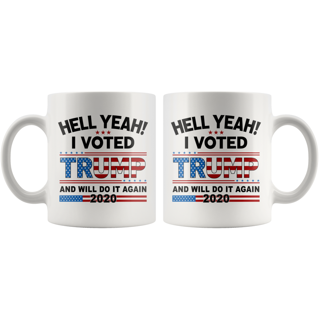 I Voted Trump Flag Coffee Cups - Great Trump 2020 for any American Patriot Gifts TL (132829271633)