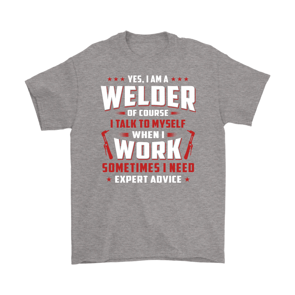 Proud Father Tee Shirt - Yes, I Am A Welder Funny T Shirt for Dad Mom Grandpa Grandma