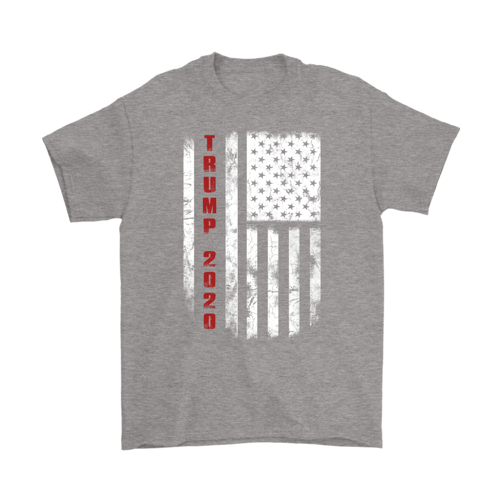 Trump 2020 American Flag Vintage T-Shirt - Donald Trump President 2020 Tee Gift.