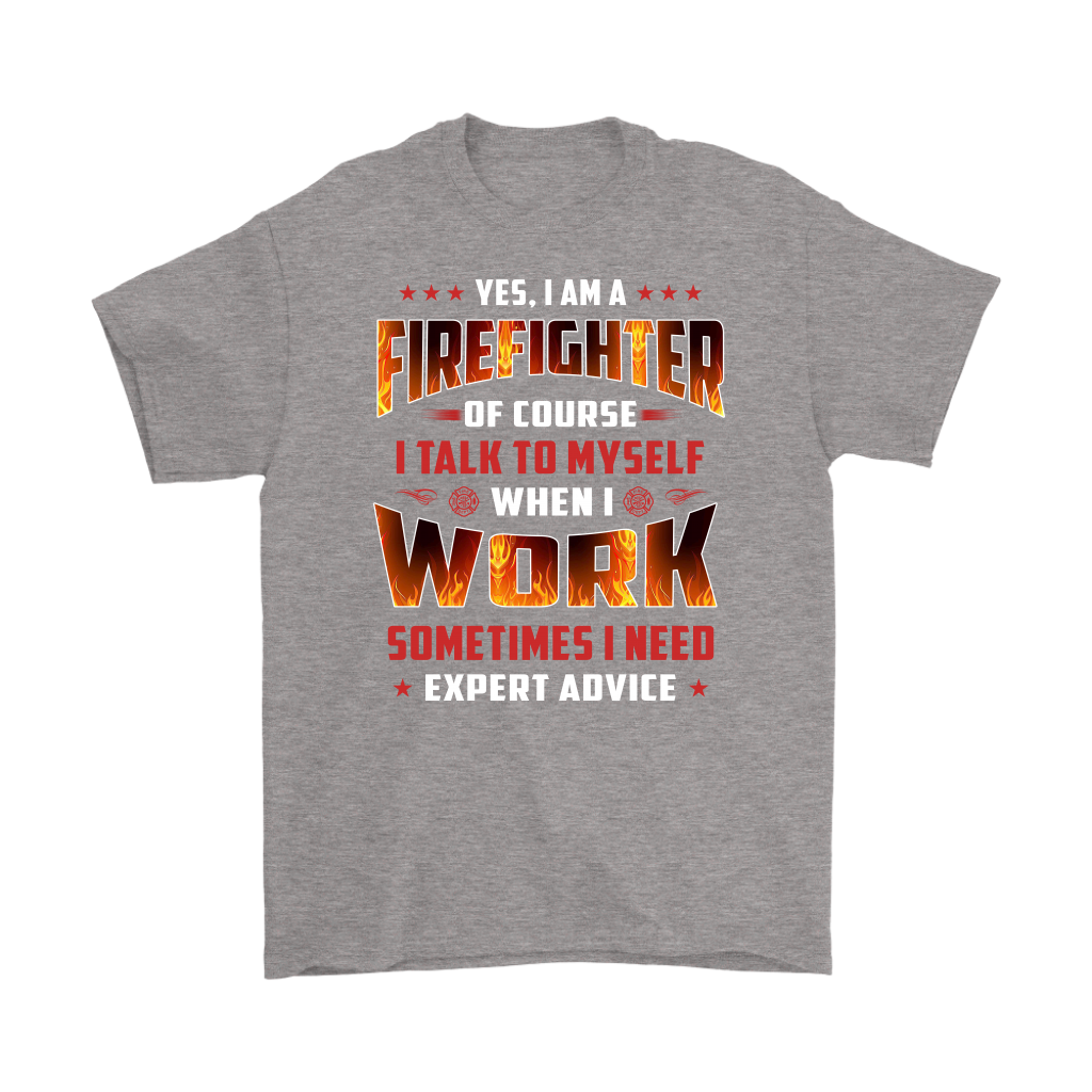 Proud Firefighter Tee Shirt - Yes, I Am A Firefighter Funny T Shirt for Dad Mom Grandpa Grandma