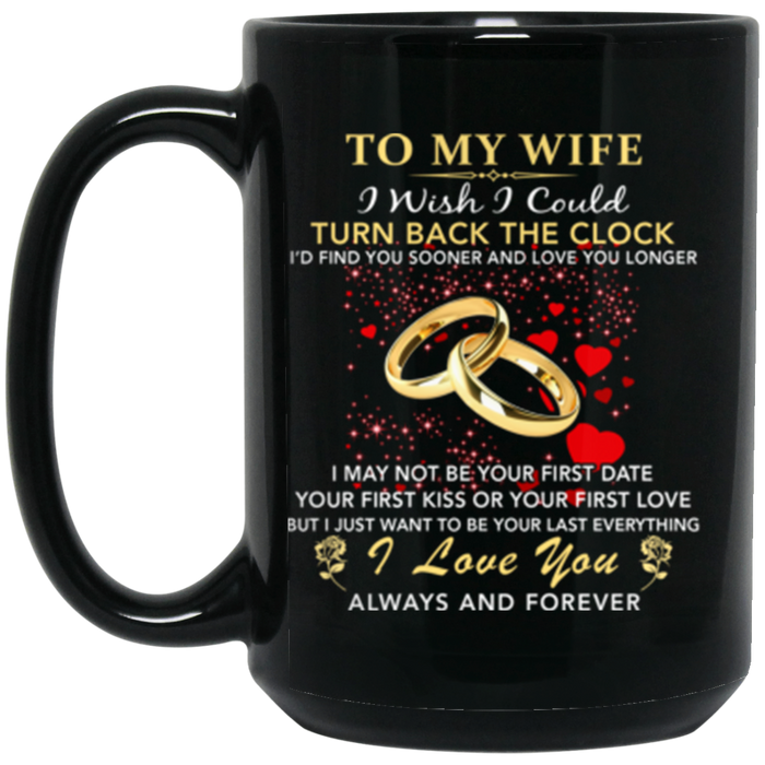 Husband and Wife Gift - Inspirational Unique 15-oz Coffee Mug Valentine Gift for Women