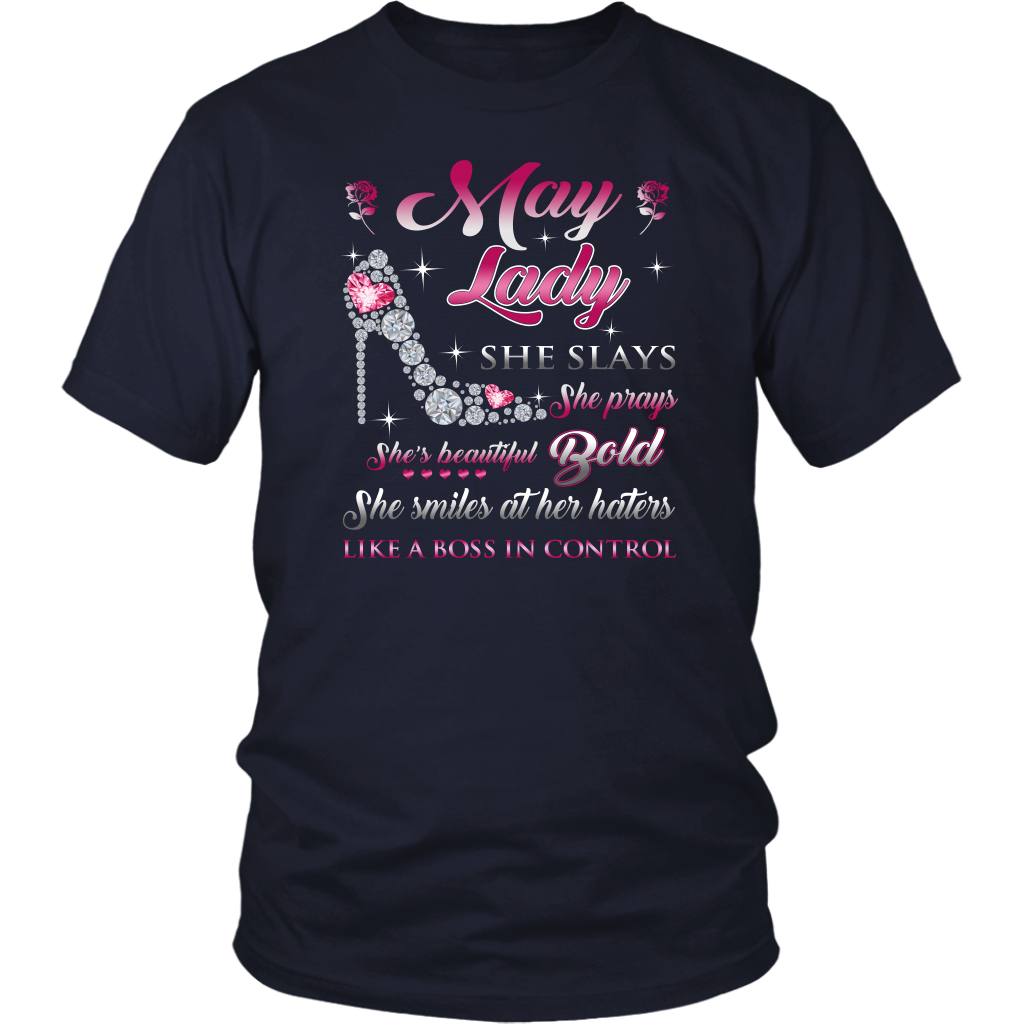May Upcoming Birthday Women Tshirt - She Slay Pray Beautiful Bold Tee shirt, Mothers Day Gift Ideas
