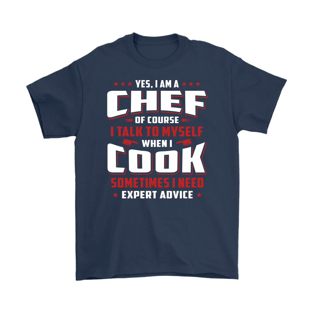 Great Gift for Chef, Chef de Cuisine Tee - Yes, I Am A Chef Funny T-Shirt For Xmas Birthday Christmas Thanksgiving.