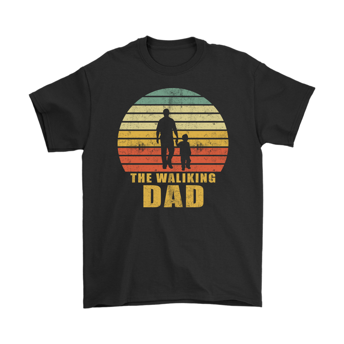 Vintage Retro Sunshine The Walking Dad T-Shirt Gift for Men Father Grandpa Uncle - Fathers Day Gift For Dad Papa