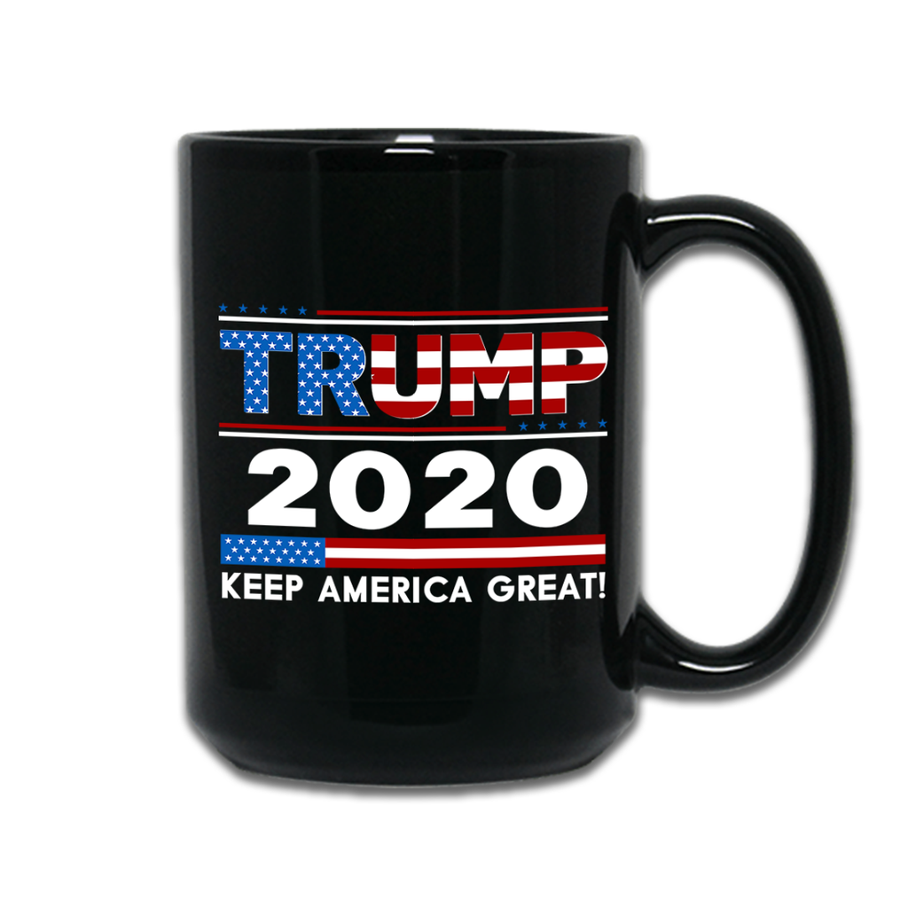 Donald Trump Election 2020 Keep America Great 15 oz Coffee Black Mug GOP MAGA Patriot Cup