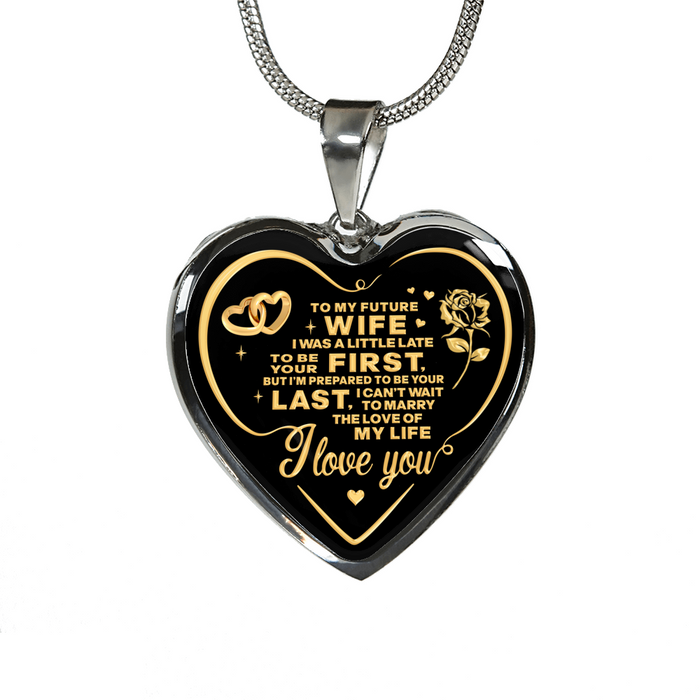 My Future Wife - Perfect Gold Necklace For Valentine's Day, For Bride Girlfriend