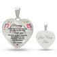 To My Mom Gift from Daughter - Luxury Heart Necklace Gift for Mother Day, Birthday Christmas or Special Occasion