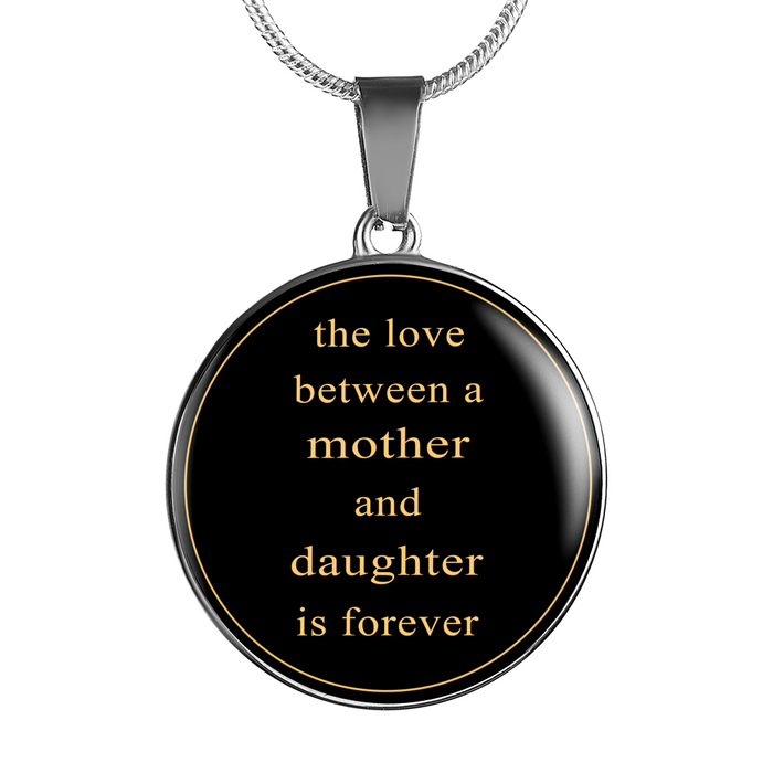 Birthday Gift Ideas - The Love Between a Mother and Daughter Are Forever Luxury Necklace Bangle Novelty Present For Mama Daughter Mother Mom Aunt Mum in any Special Occasion