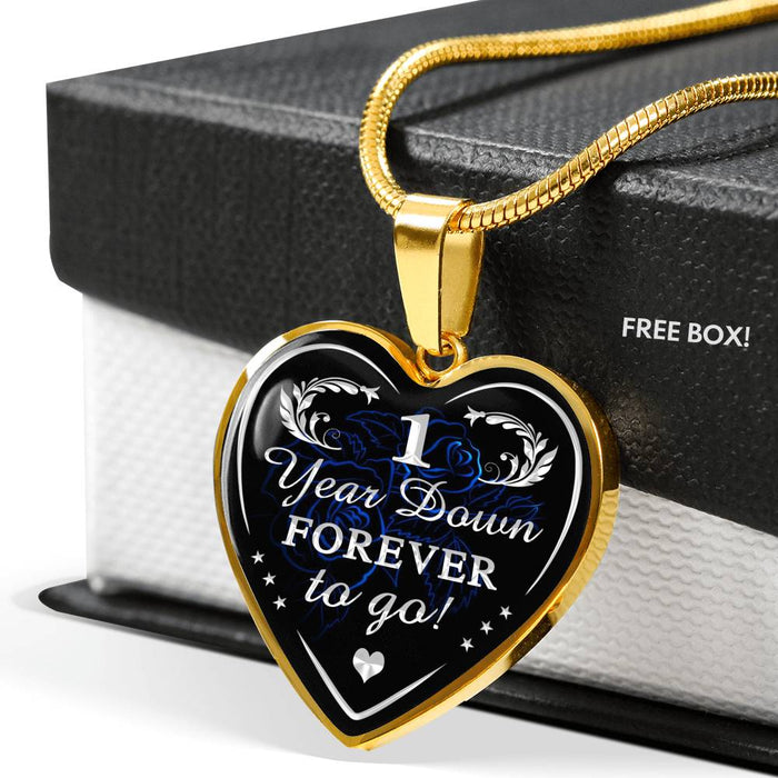 Valentine Gift For Wife Lovers Bride - Inspirational Unique Luxury Heart Necklace Gift for Birthday Wedding Anniversary
