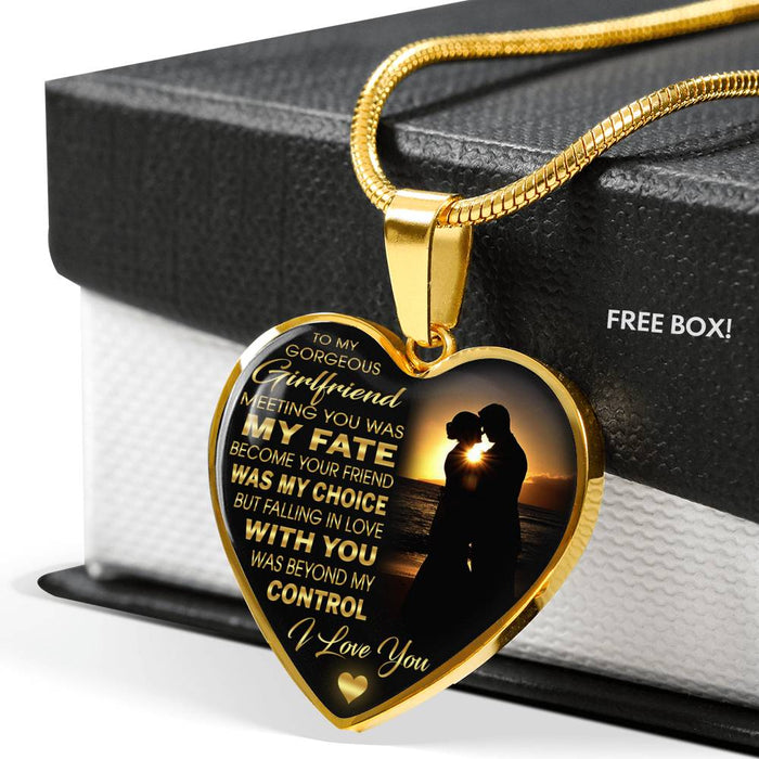 Great Gift For Girlfriend - Valentine's Day Gift From Boyfriend Lover, Novelty Romantic Unique Luxury Necklace