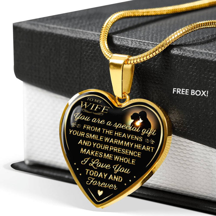 Husband And Wife Necklace Gift, Valentine's Day Gift Ideas, Best Gifts For Wife, Birthday Gifts For Wife - Luxury Romantic Novelty Necklace