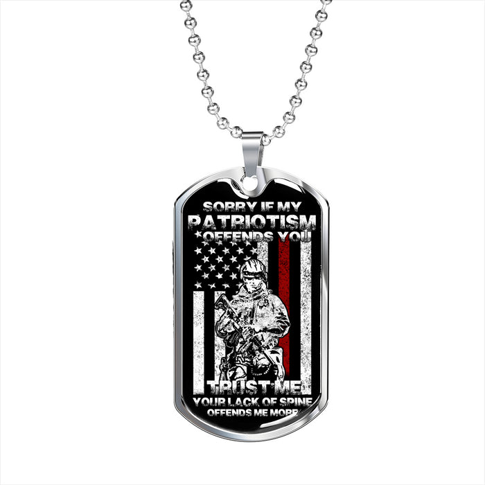 Veteran's Day Present Ideas - Perfect for Father Mother Dad Mom Grandpa Uncle Son Boyfriends Luxury Dog Tag