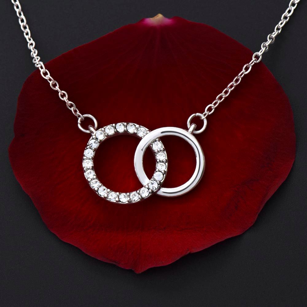 To My Precious Wife Love Gift From Husband - Perfect Pair Necklace for Birthday Valentine Mother's Day or any Special Occasion