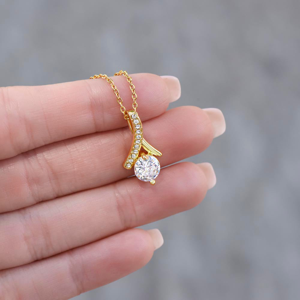 To My Daughter Alluring Luxury Necklace Gift from Dad Father Papa for Birthday, Christmas, Special Occasion