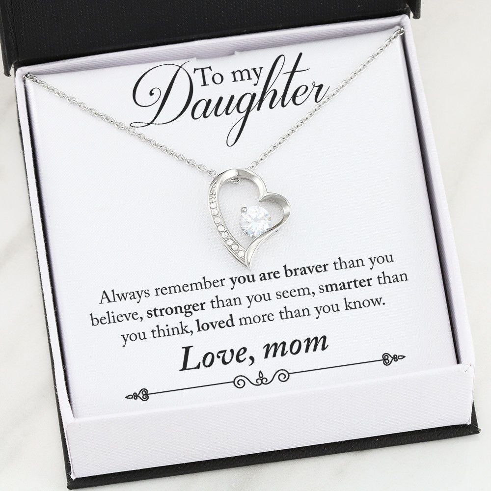 Trendy Jewelry Inspirational Romantic Forever Love Heart Necklace Gift For Women
