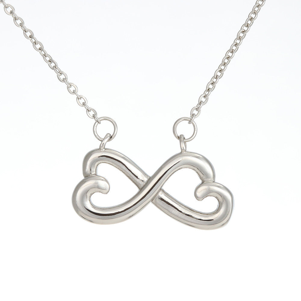 To My Gorgeous Wife - I Love You Infinity Heart Trending Necklace from Your Husband Partner.