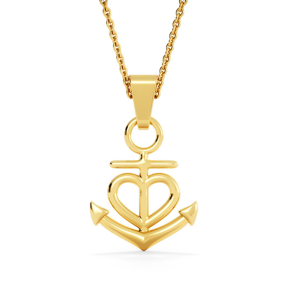Perfect Gift for Women Wife Daughter Mom Grandma - Friendship Anchor Necklace with Story Card