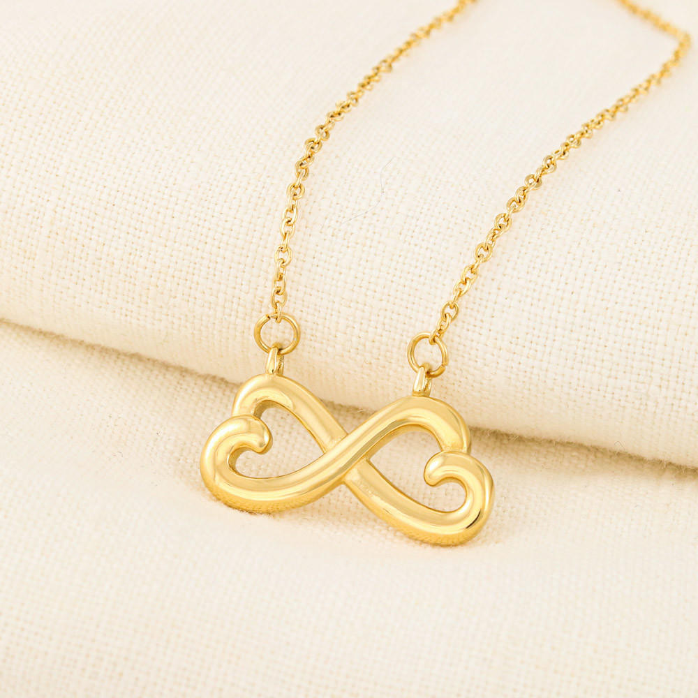 Husband and Wife Love Gift - Romantic Novelty Inspiration Luxury Infinity Heart Necklace For Birthday Valentine Wedding Anniversary
