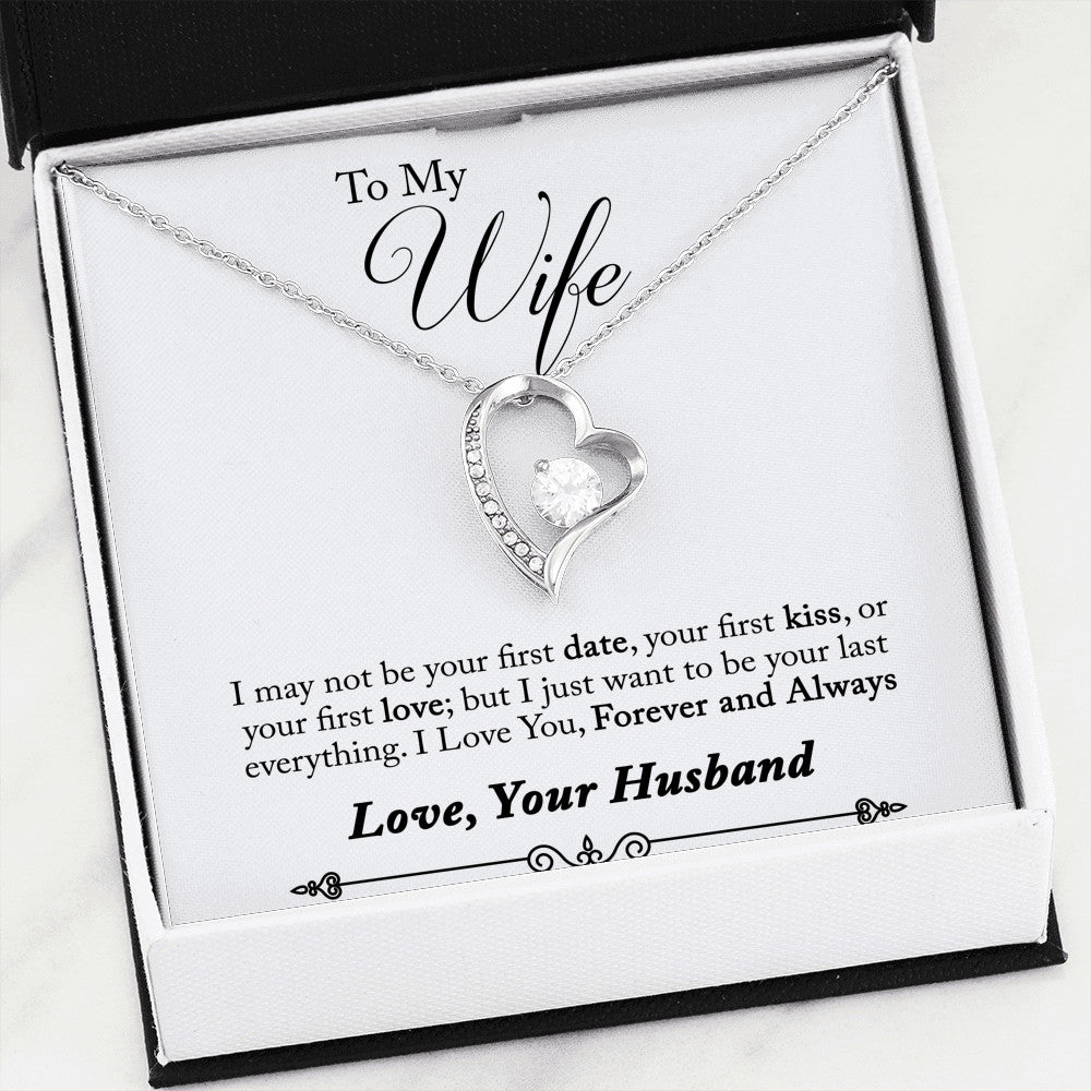 Romantic Novelty Inspiration Forever Love Luxury Heart Necklace For Wife Bride Lovers - Great Gift for Birthday Wedding or any Special Occasion