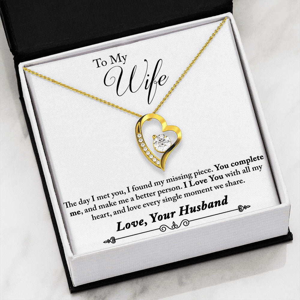 Romantic Novelty Inspiration Forever Love Luxury Heart Necklace For Valentine Birthday Wedding or Special Occasion