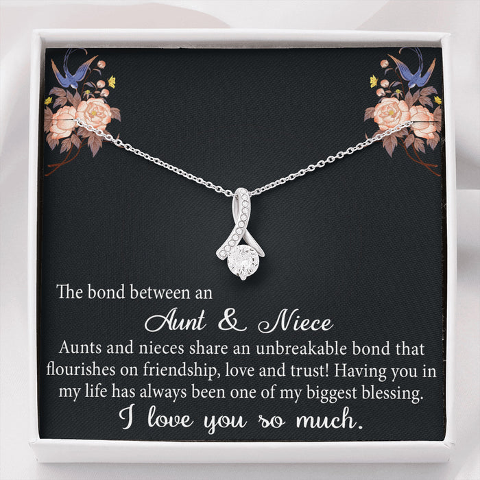 Aunt and Niece Gift, Special Niece Necklace, Niece Keepsakes Alluring Beauty Necklace, Gift for Niece from Aunt, Auntie to Niece Jewelry