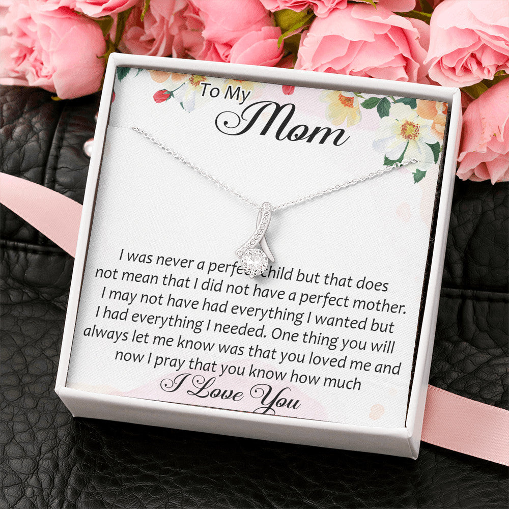 To My Mom Gift Alluring Beauty Necklace From Daughter Son, Mother Day Trendy Gift for Women