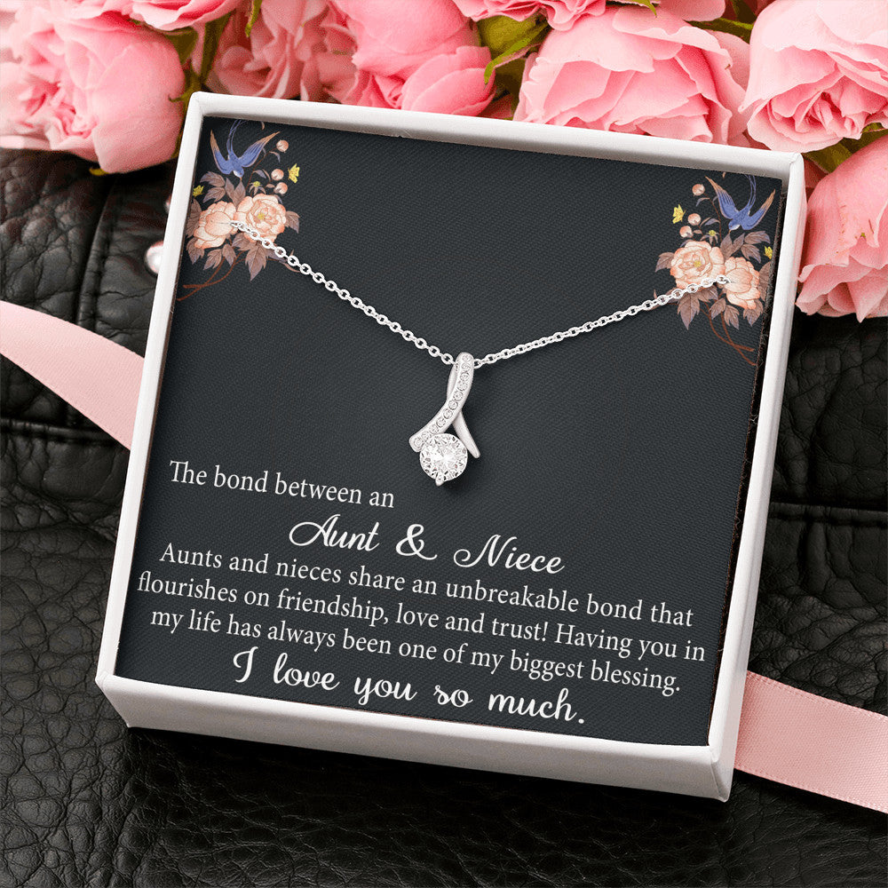 Aunt and Niece Gift, Special Niece Necklace, Niece Keepsakes Alluring Beauty Necklace, Gift for Niece from Aunt, Auntie to Niece Jewelry