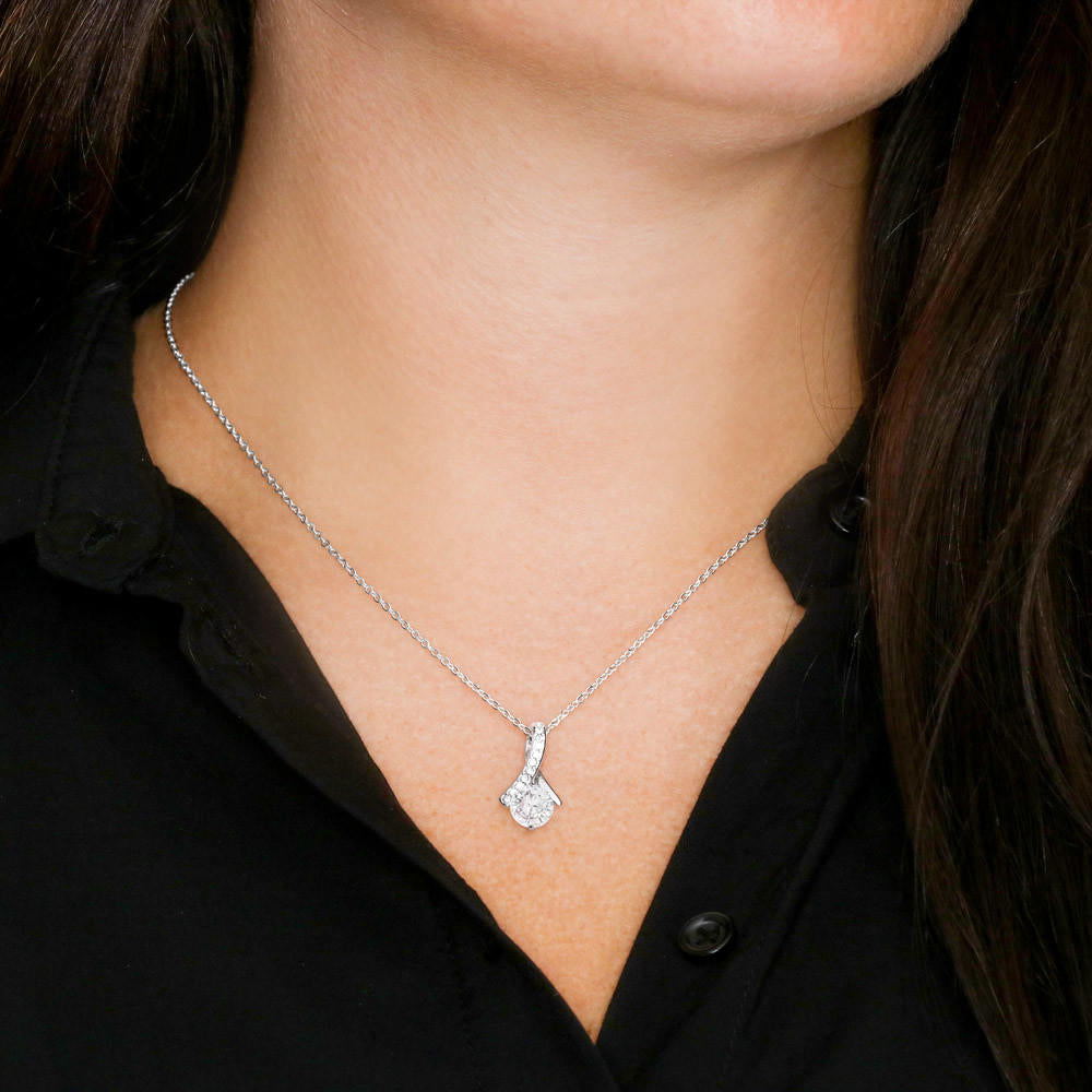 To My Granddaughter Love Gift from Grandma - Luxury Alluring Beauty Necklace For Little Girl's Birthday or Special Occasion