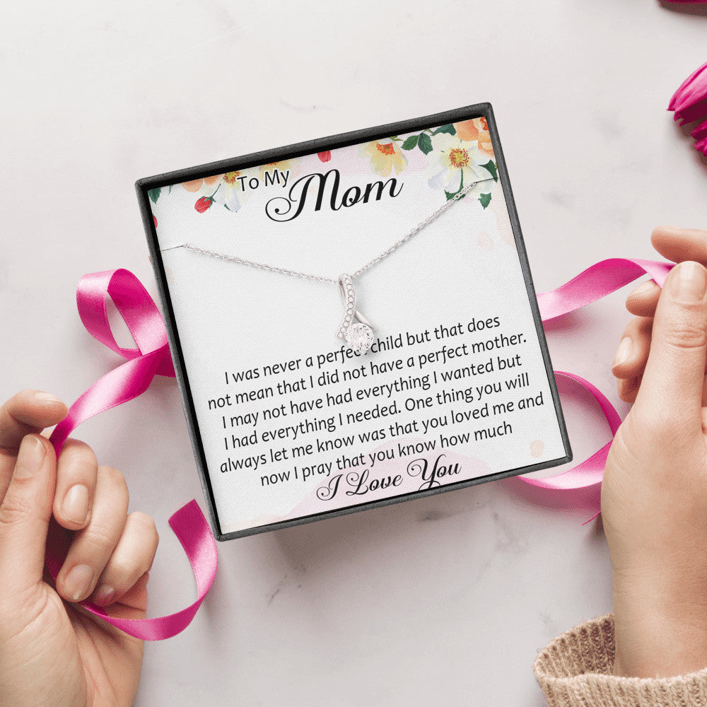 To My Mom Gift Alluring Beauty Necklace From Daughter Son, Mother Day Trendy Gift for Women