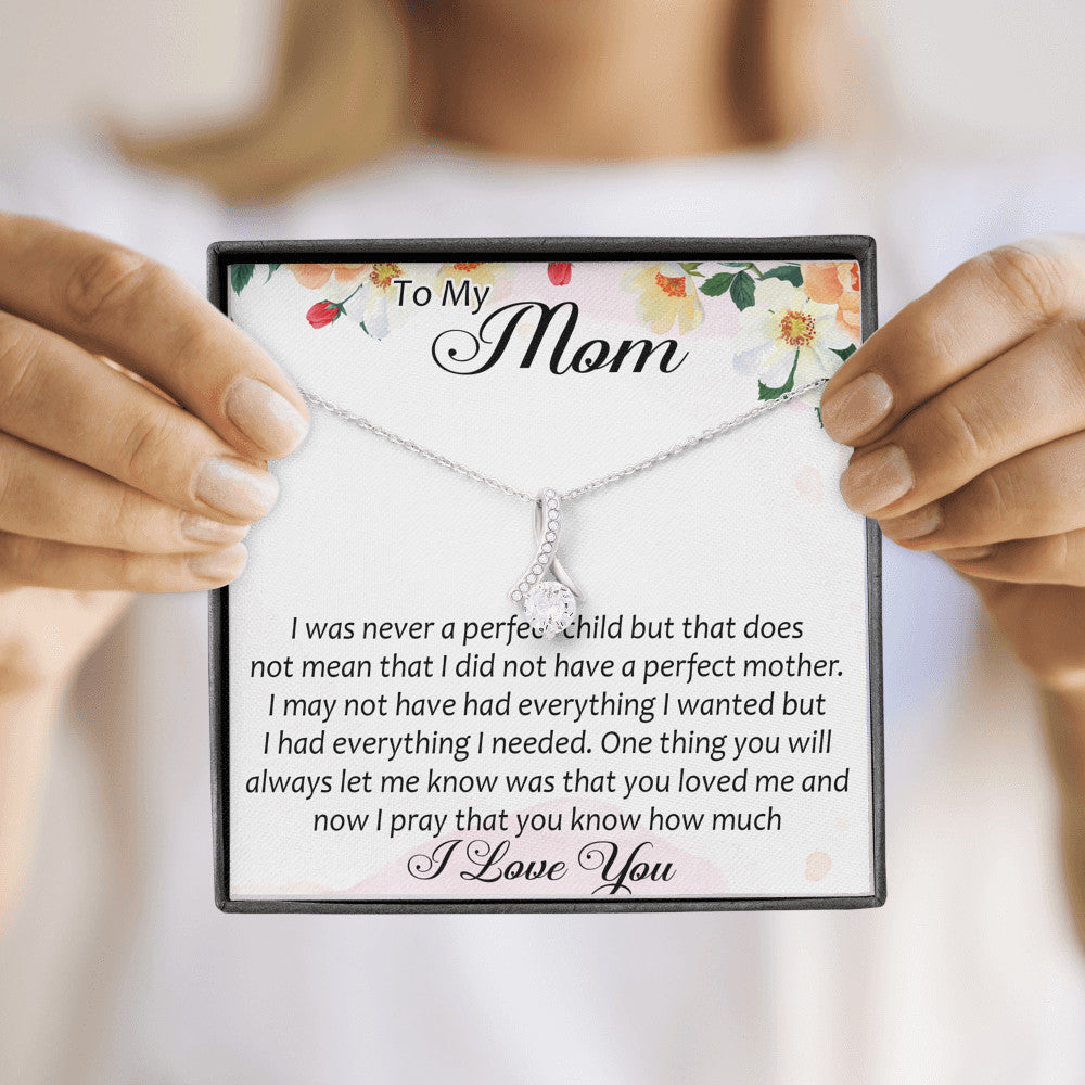 To My Mom Gift Alluring Beauty Necklace From Daughter Son, Mother Day Trendy Gift for Women