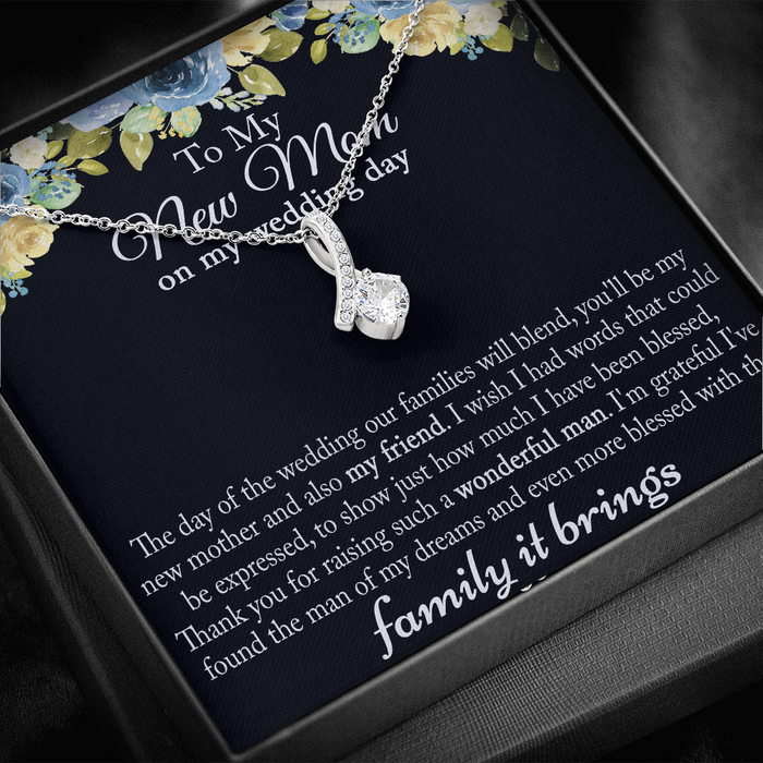 Alluring Beauty Necklace - Sentimental Mother In Law Wedding Gift From Bride, Mother of the Groom Necklace, Future Mother in Law Wedding Gift