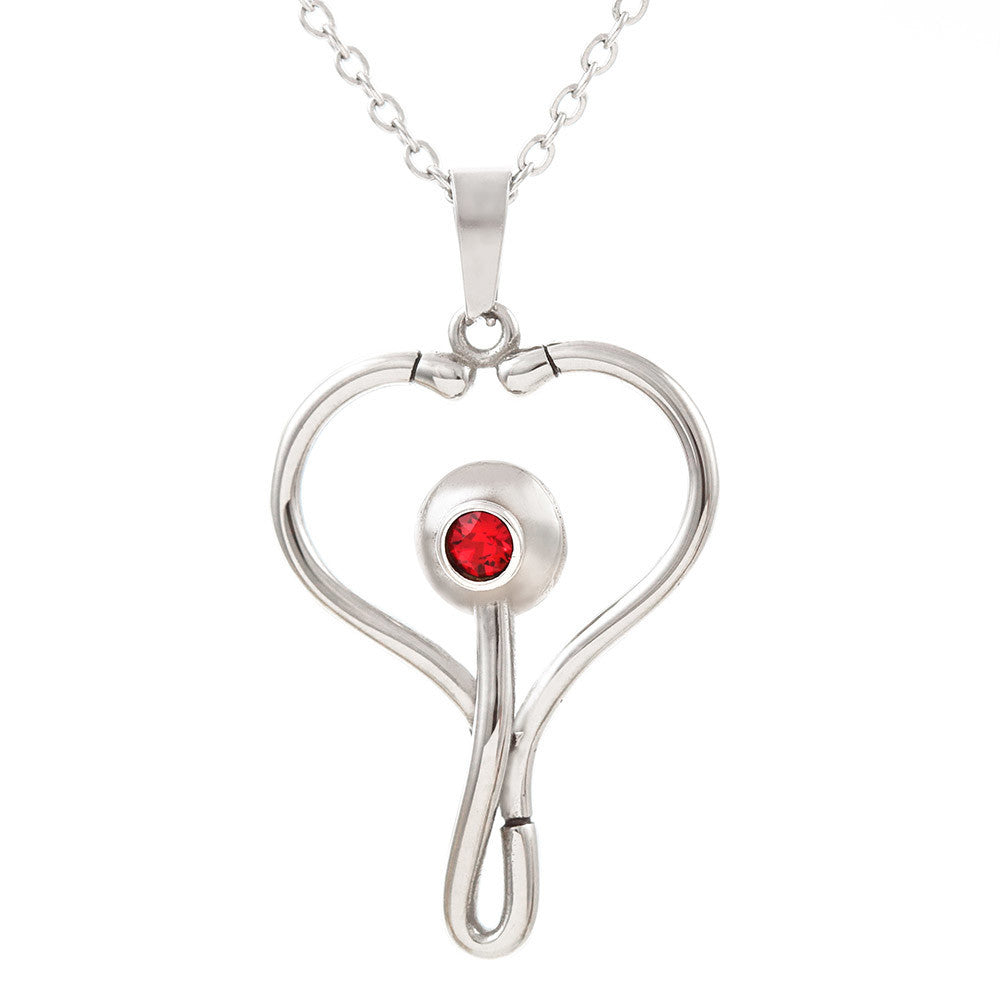 Great Gift for Nurse - Stethoscope Necklace For Women Lover Mom Daughter