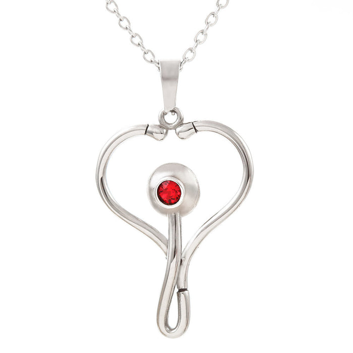 Proud Nursing Gift Ideas - You Don't Build A Hospital Without Its Nursed Stethoscope Necklace Gift for Wife Mom Daughter Sister Grandma