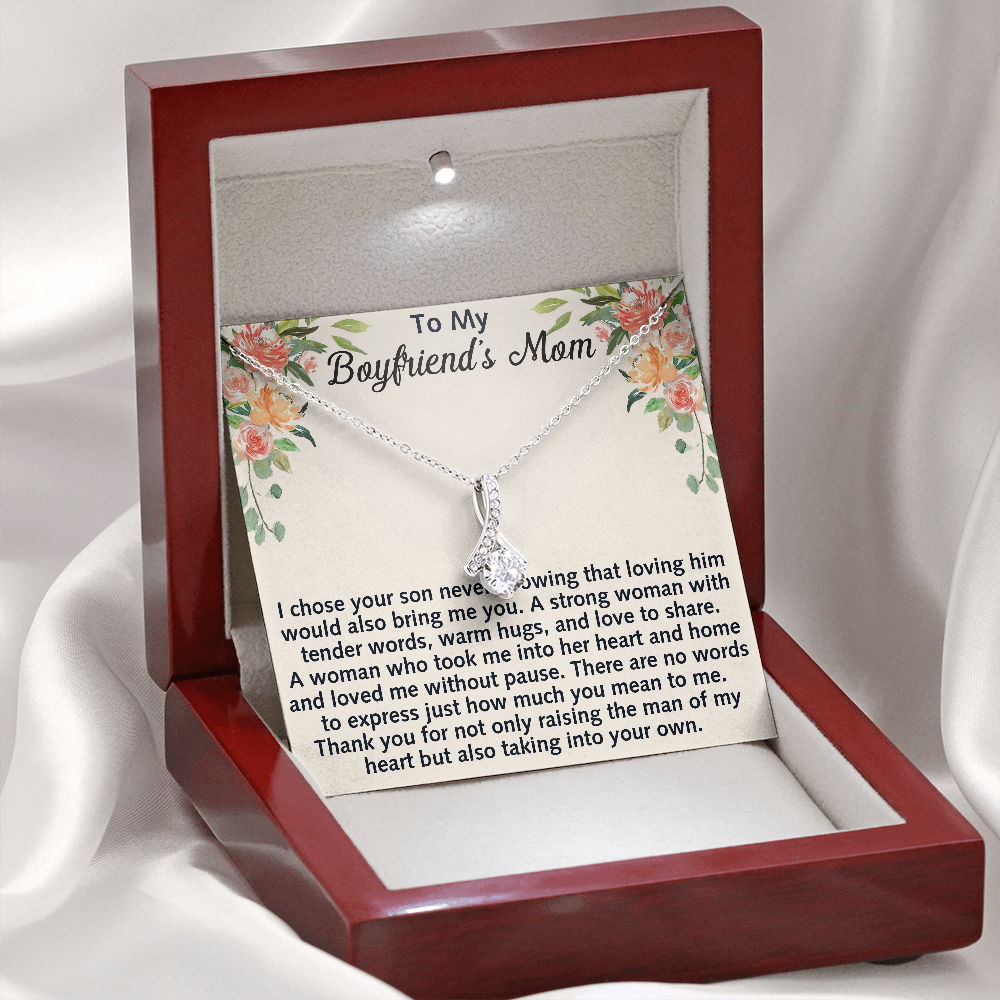 Gift for Boyfriend's Mom, Boyfriend's Mom Necklace, To My Boyfriends Mom Gift, Christmas Gift for Boyfriends Mom