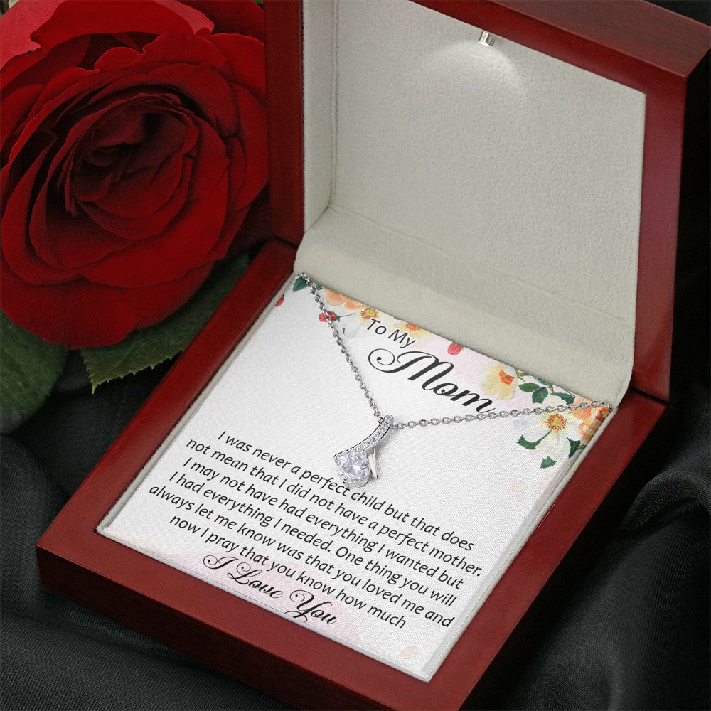 To My Mom Gift Alluring Beauty Necklace From Daughter Son, Mother Day Trendy Gift for Women