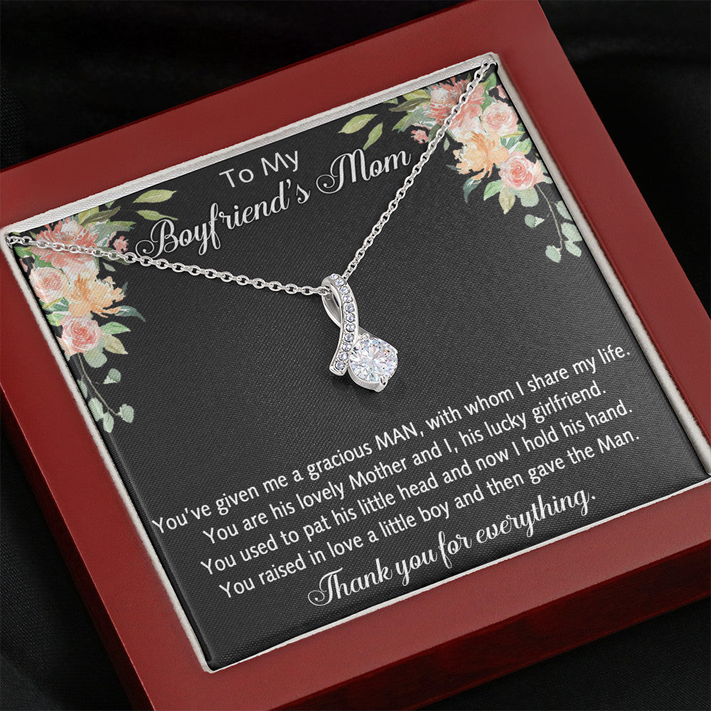 Boyfriends Mom Birthday Gift Alluring Beauty Necklace Chain for Mother's Day or Special Occasion
