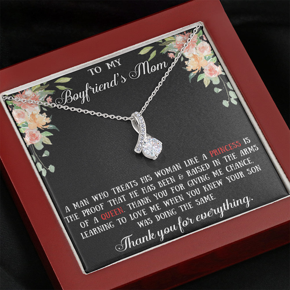 Boyfriends Mom Gift Alluring Beauty Necklace Chain for Birthday Mother's Day or any Special Occasion