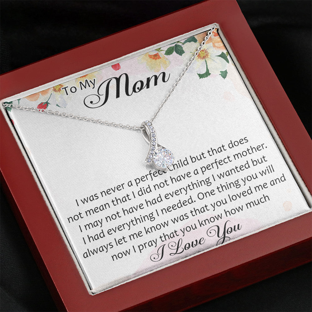 To My Mom Gift Alluring Beauty Necklace From Daughter Son, Mother Day Trendy Gift for Women