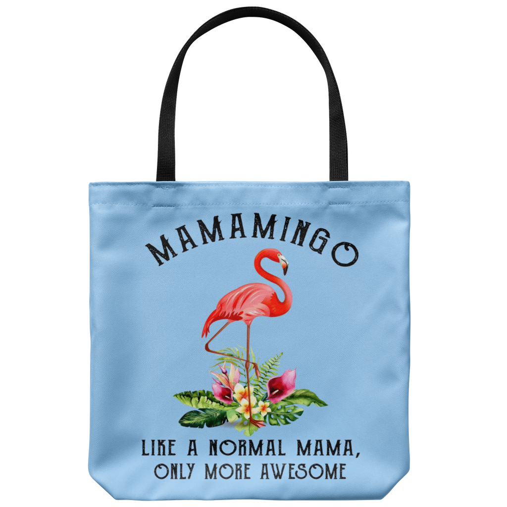 Mamamingo Like A Normal Mama Only More Awesome Gift Heavy Canvas Shopping Tote Bag, Reusable Grocery Shopping Bag