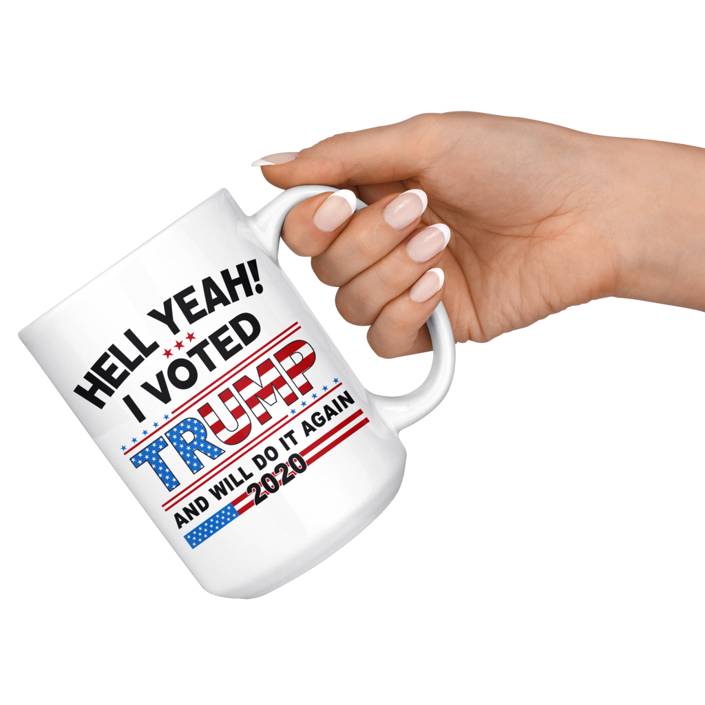I Voted Trump Flag Coffee Cups - Great Trump 2020 for any American Patriot Gifts TL (132829271633)