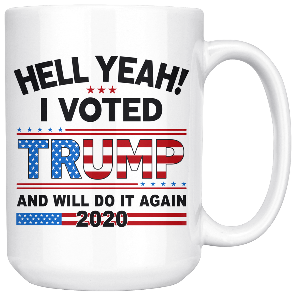 I Voted Trump Flag Coffee Cups - Great Trump 2020 for any American Patriot Gifts TL (132829271633)