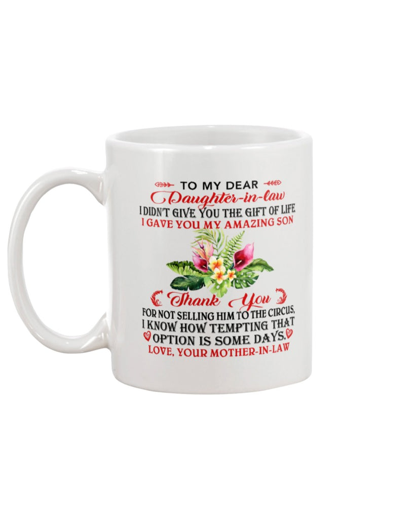 To My Daughter-in-law Gift Mug Great Office & Home Tea Cup Gift for Coffee Lover